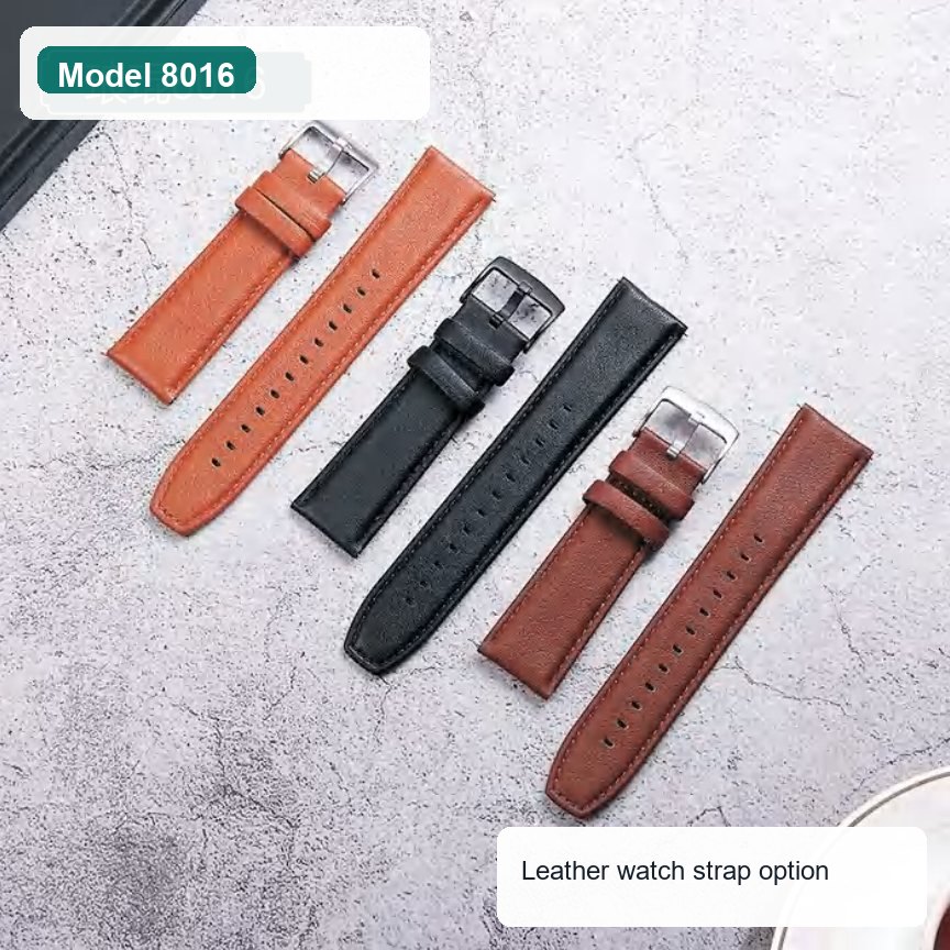Leather watch strap option