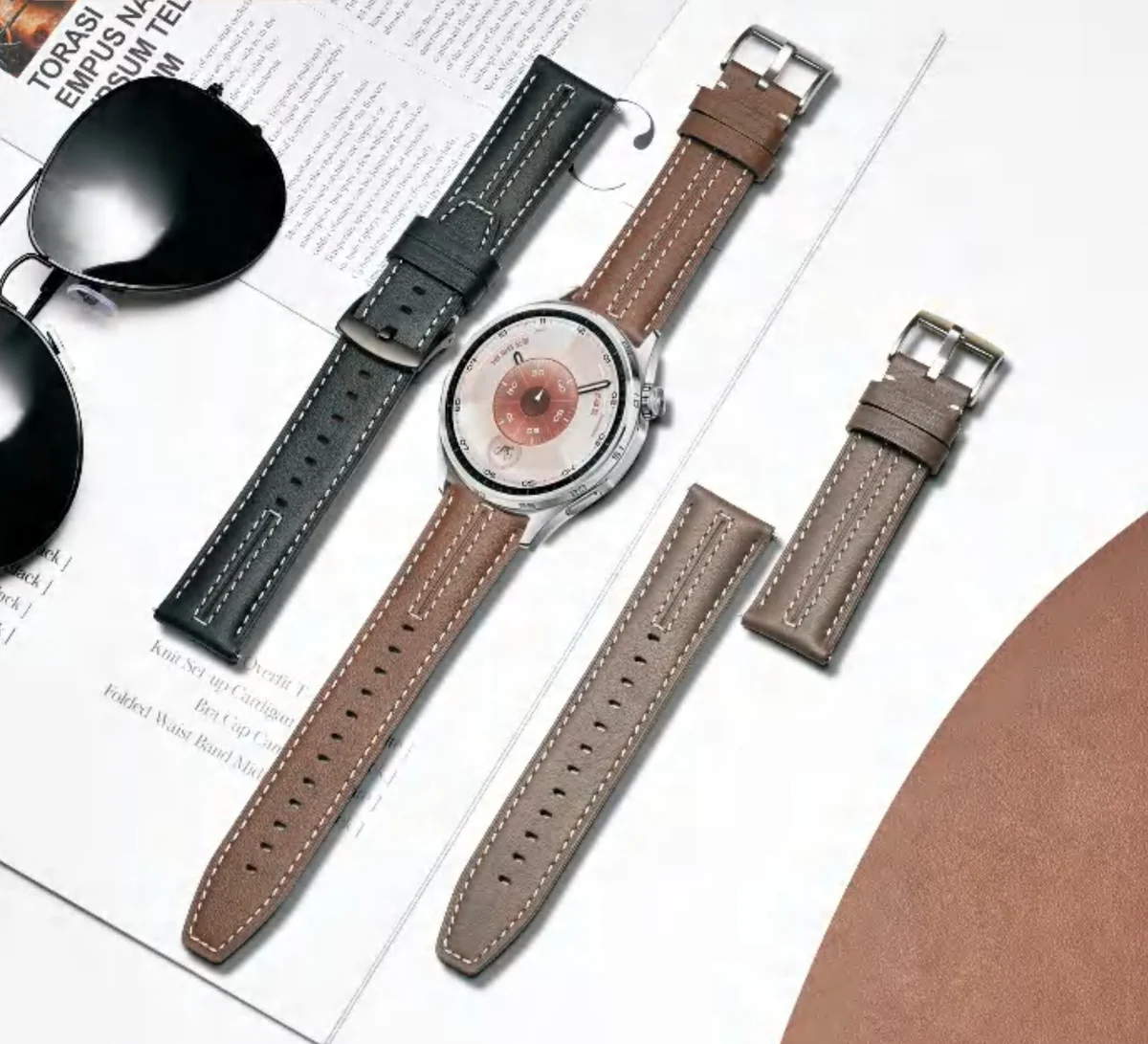 Selected compatible leather replacement watch strap range
